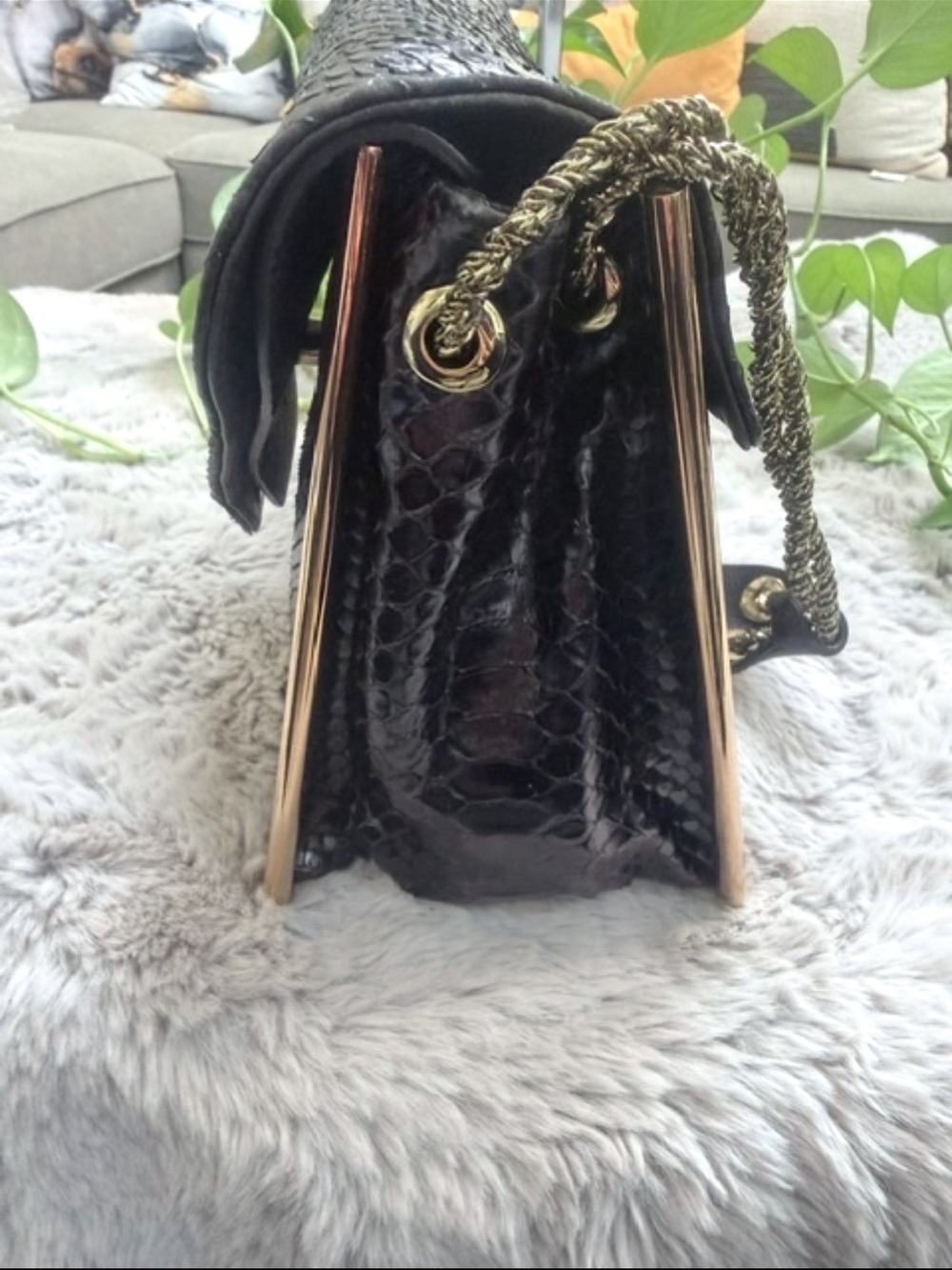Python leather Chloé Sally shoulder bag - Picture 7 of 9